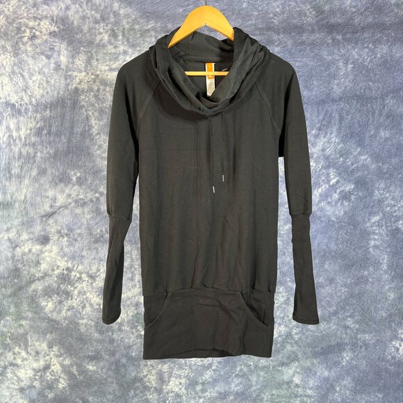 Lucy Black Long Sleeve Cowl Neck Sweatshirt - Picture 1 of 3